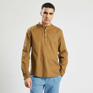 Chemise Unie Col Mao